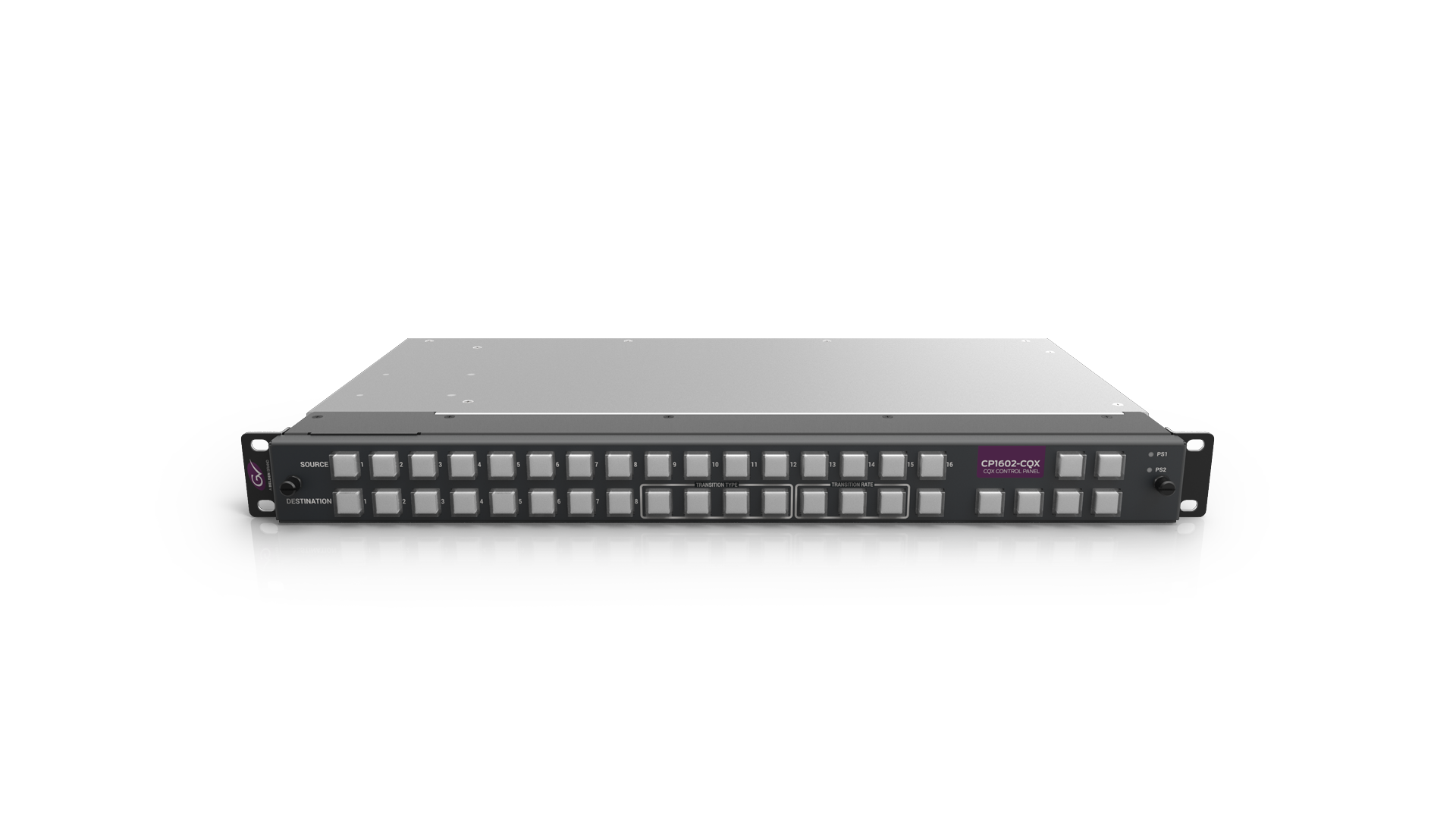 CR1602-CQX Router with CP1602-CQX Control Panel Top Front Angle