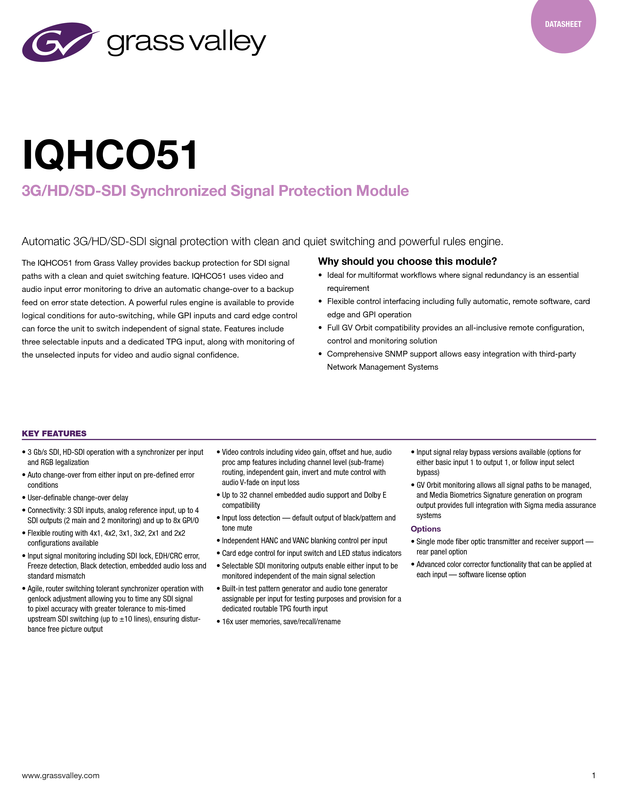 IQHCO51 Datasheet DS-PUB-2-0764C-EN Thumbnail
